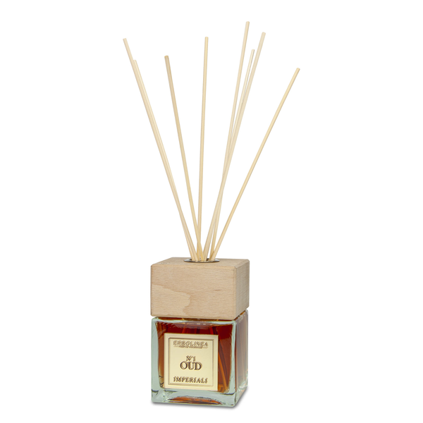 Difuzor cu bețișoare OUD3, parfum de cameră cu trandafir roșu, tămâie și oud – Toya