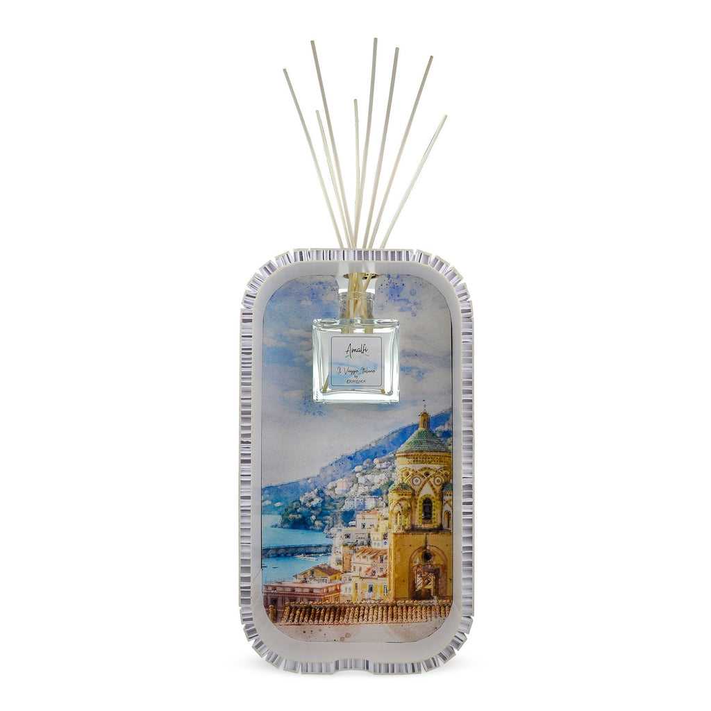 Difuzor Amalfi cu bețișoare, parfum de cameră citric-floral cu lămâie, iasomie și ambră – Toya