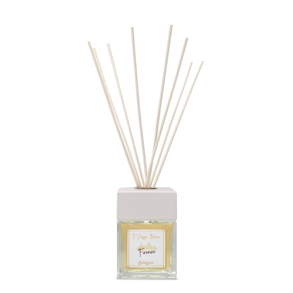 Difuzor Firenze cu bețișoare — parfum de cameră din colecția Il Viaggio, fabricat în Italia — Toya
