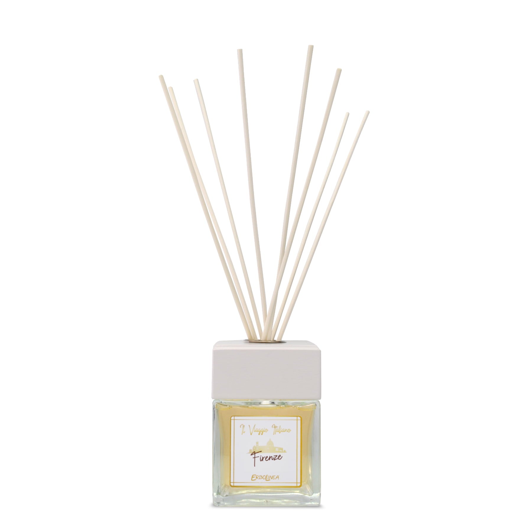 Difuzor Firenze cu bețișoare — parfum de cameră din colecția Il Viaggio, fabricat în Italia — Toya