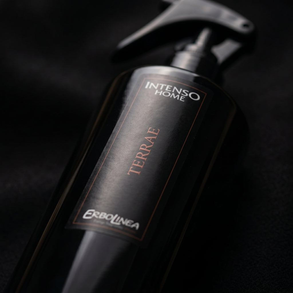 Terrae — Spray de cameră — detaliu etichetă