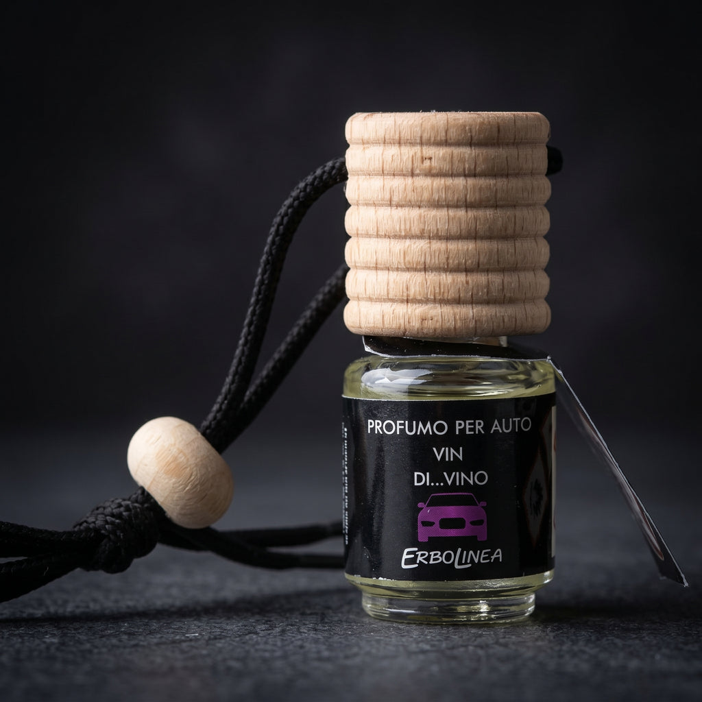Vin di Vino — Parfum auto — detaliu etichetă