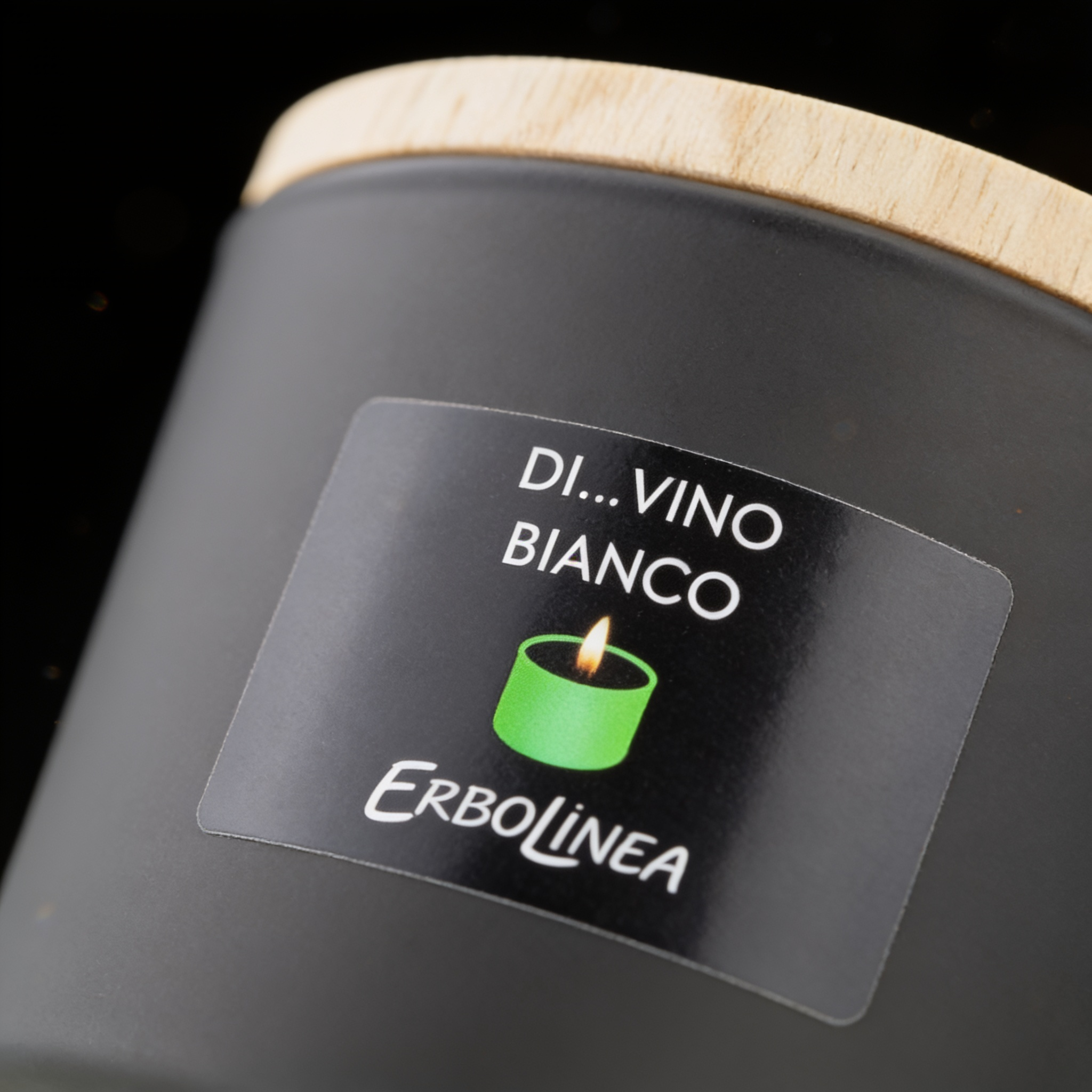 Di Vino Bianco — Lumânare — detaliu etichetă