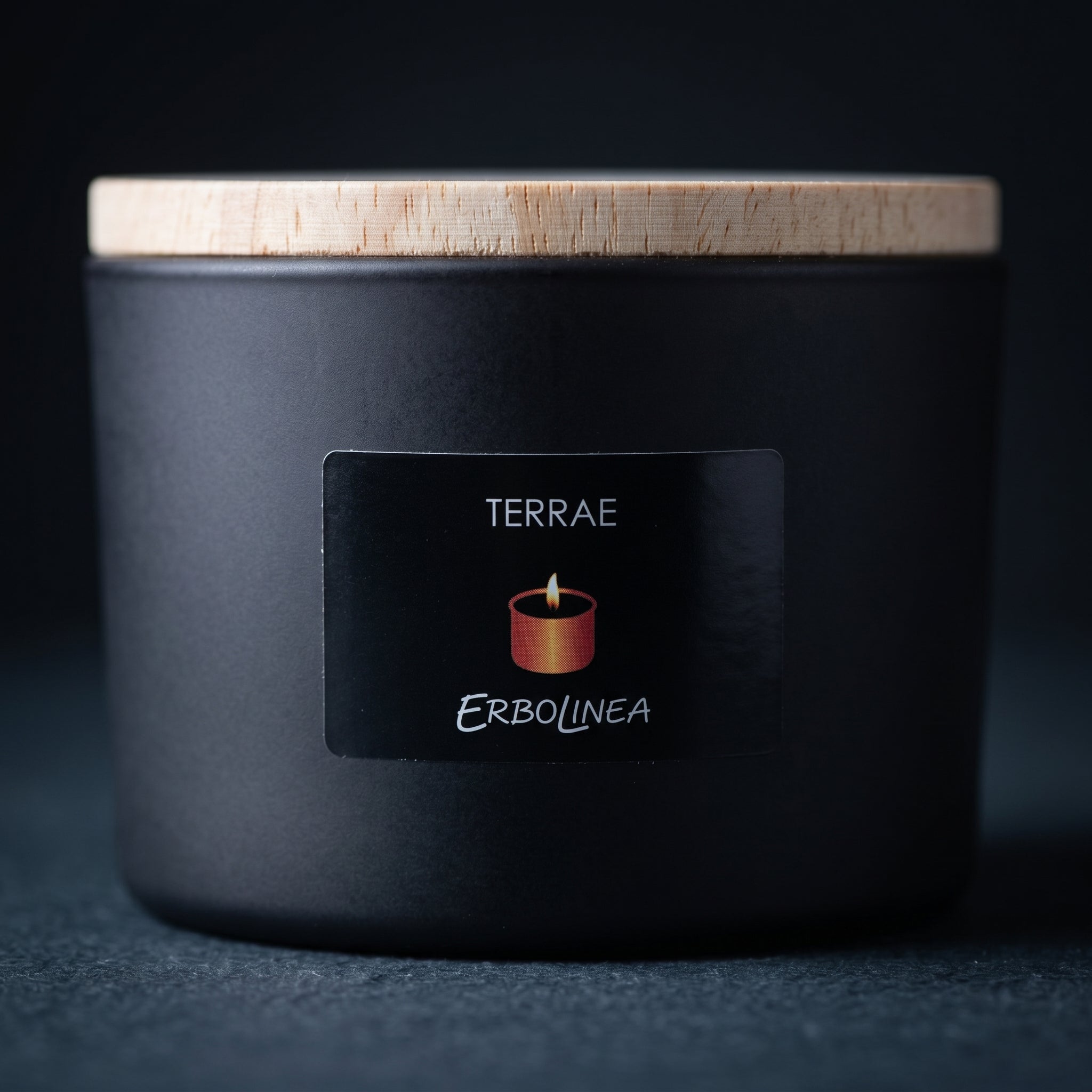 Terrae — Lumânare — detaliu etichetă