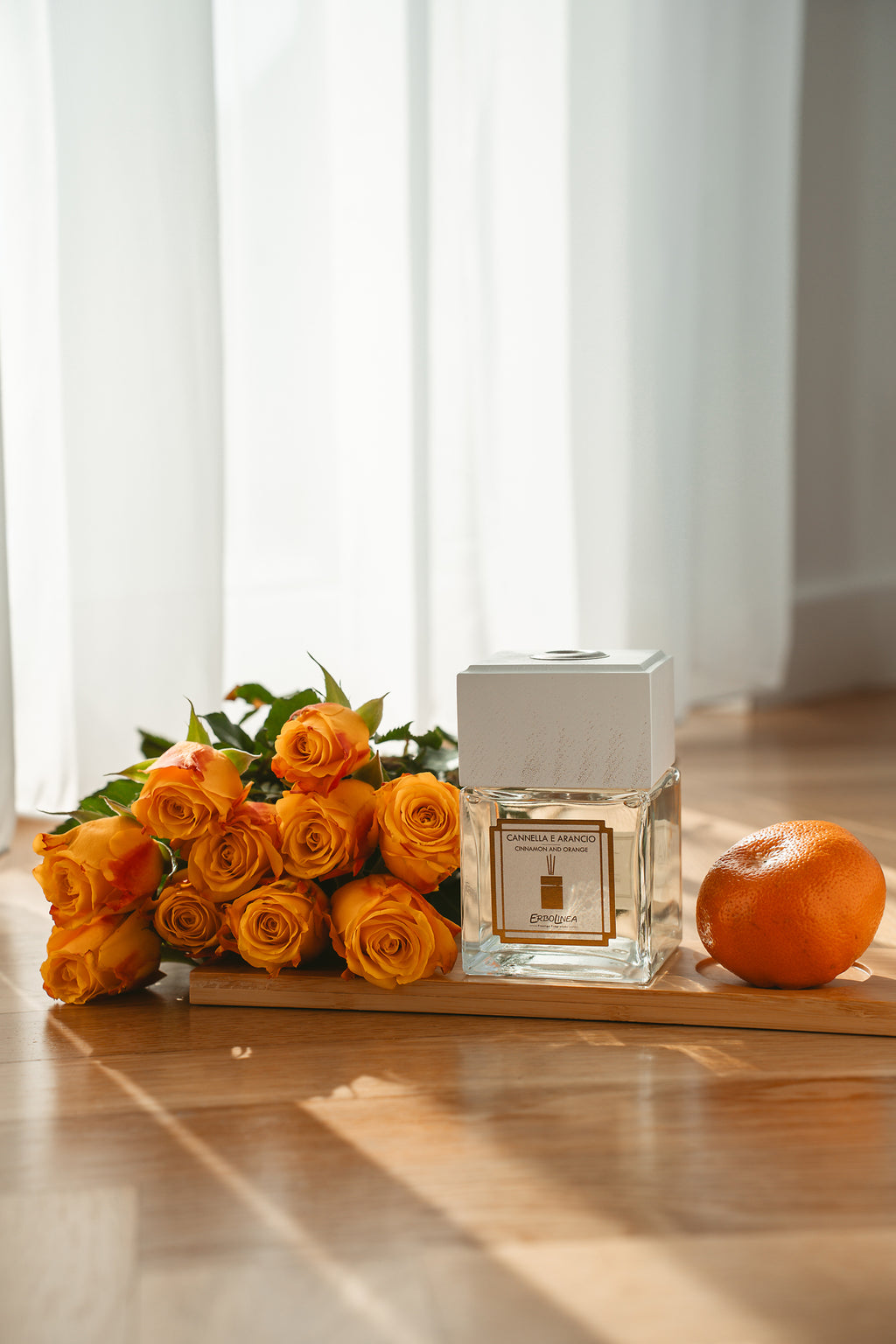 Difuzor cu bețișoare Cannella e Arancio — parfum de ambient premium, handmade în Italia