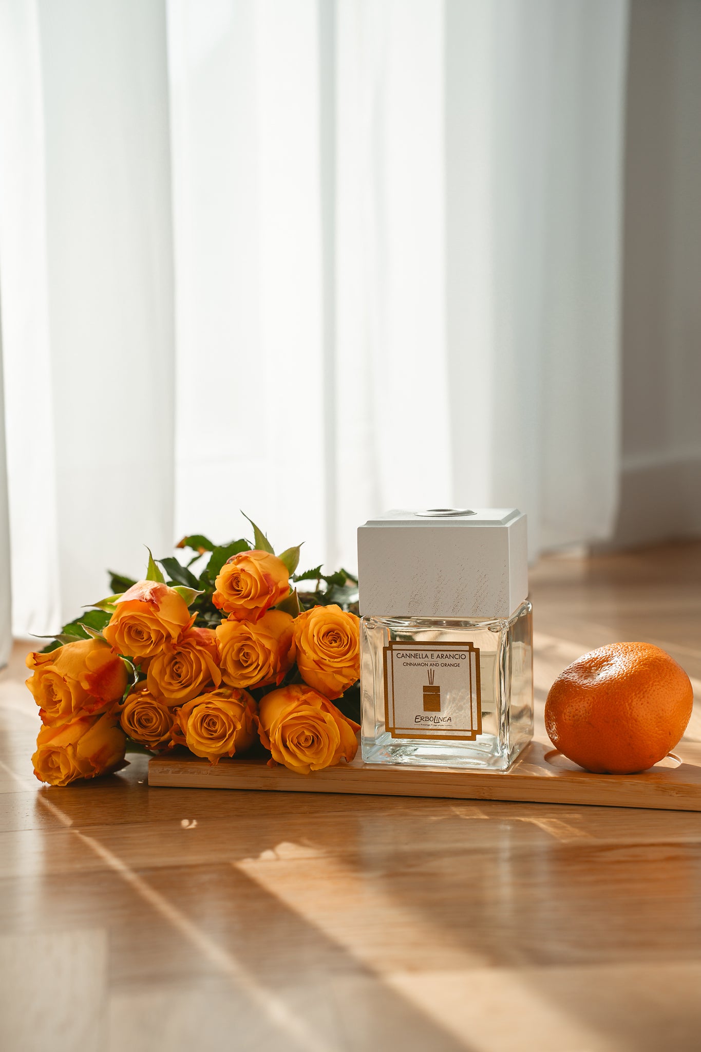 Difuzor cu bețișoare Cannella e Arancio — parfum de ambient premium, handmade în Italia