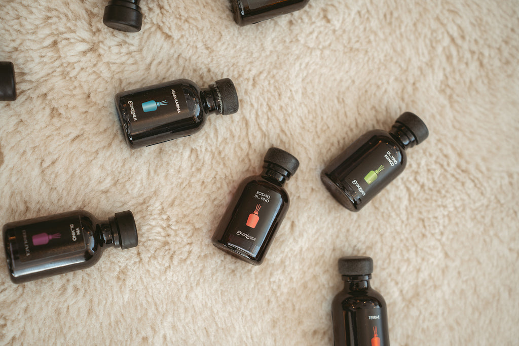Rezervă parfum de ambient Rosato Di Vino — reumplere pentru difuzor cu bețișoare, handmade în Italia