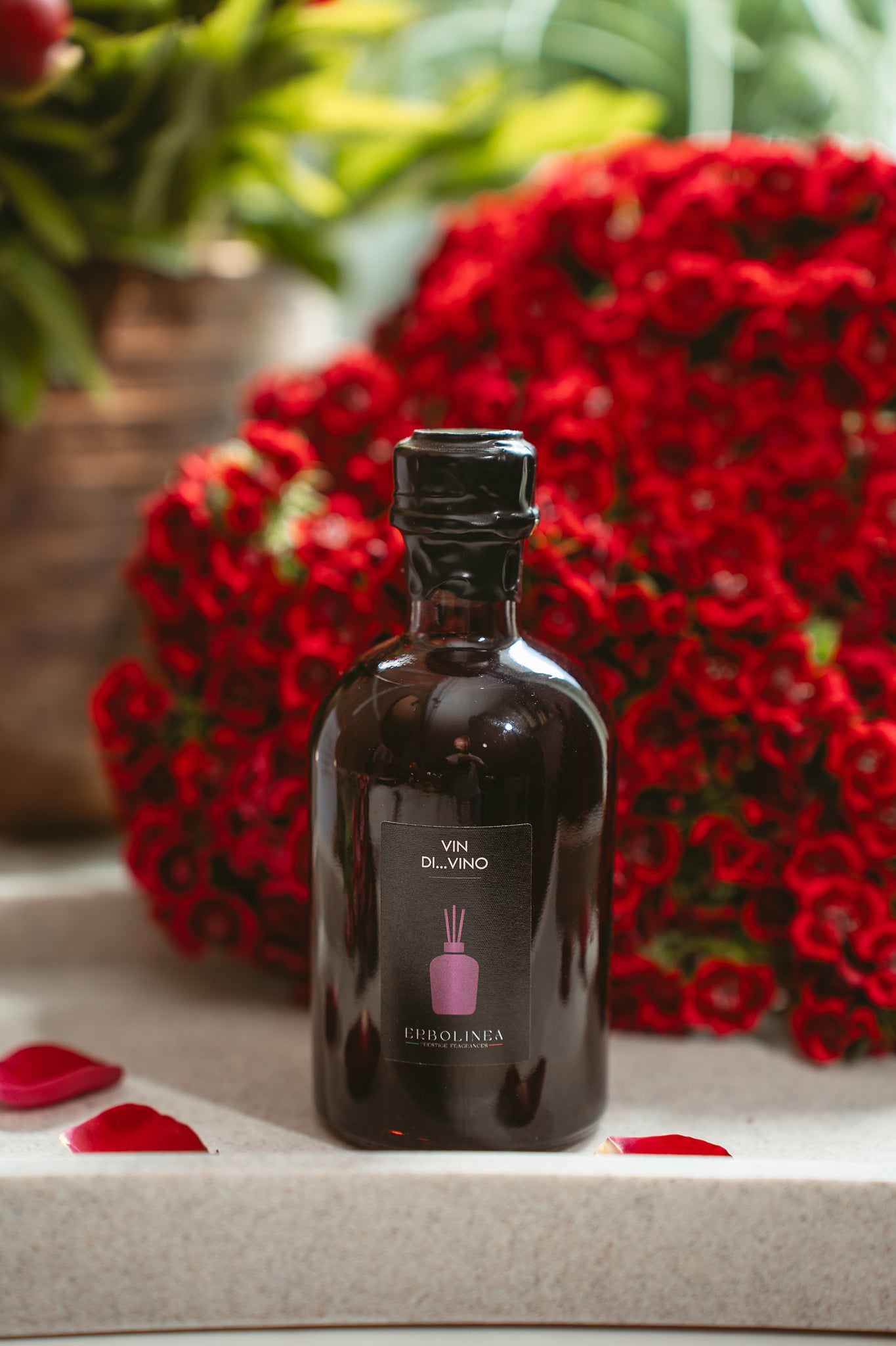 Rezervă parfum de ambient Vin di Vino — reumplere pentru difuzor cu bețișoare, handmade în Italia — detaliu produs