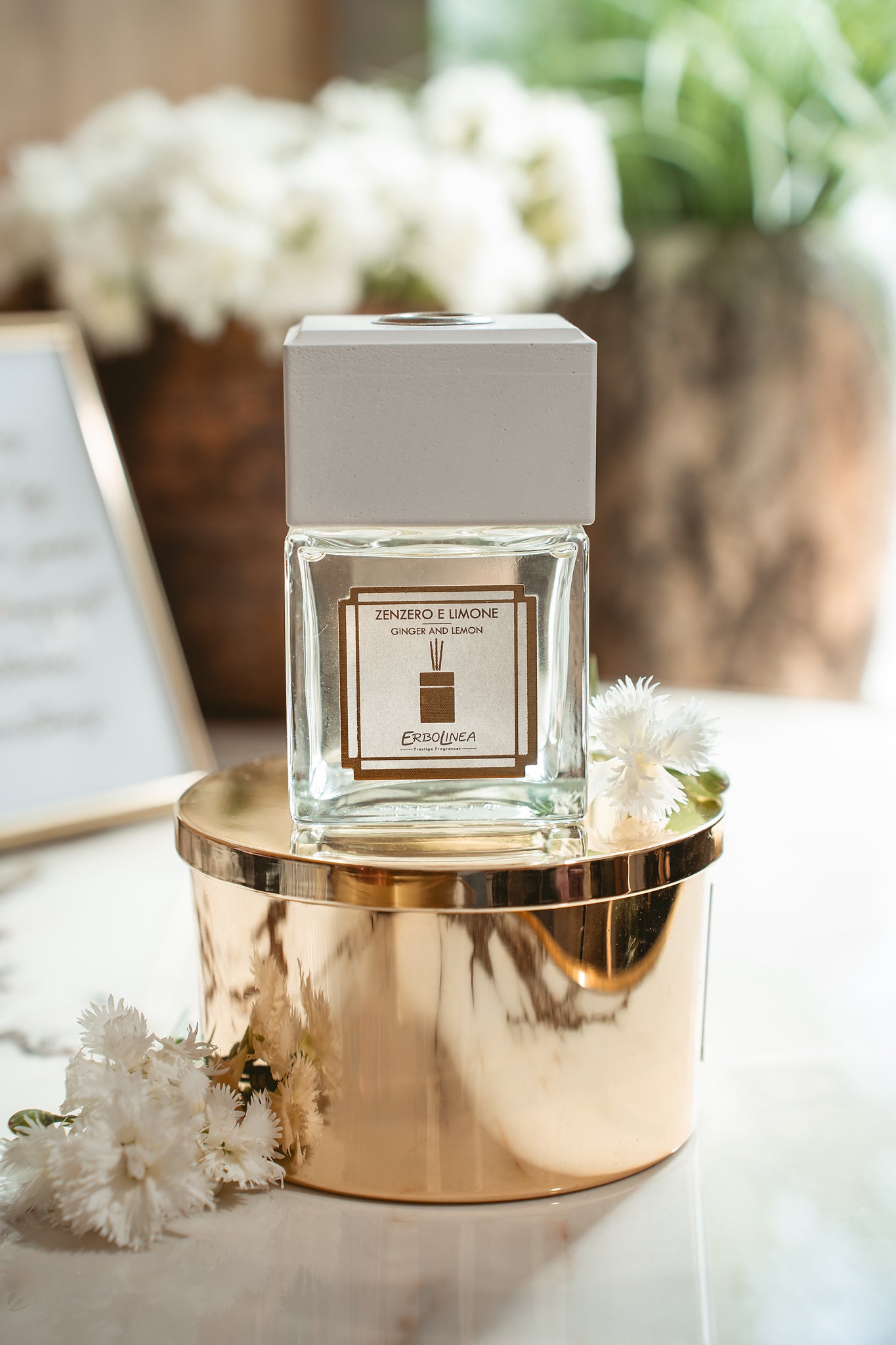 Difuzor cu bețișoare Zenzero e Limone — parfum de ambient premium, handmade în Italia