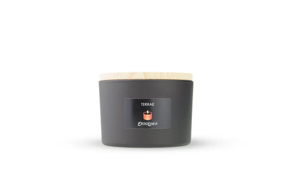 Lumânare parfumată Terrae – grapefruit, elemi, santal și patchouli, parfum italian – Toya