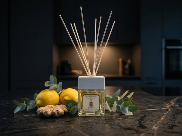 Difuzor Zenzero e Limone în bucătărie, lămâi și ghimbir