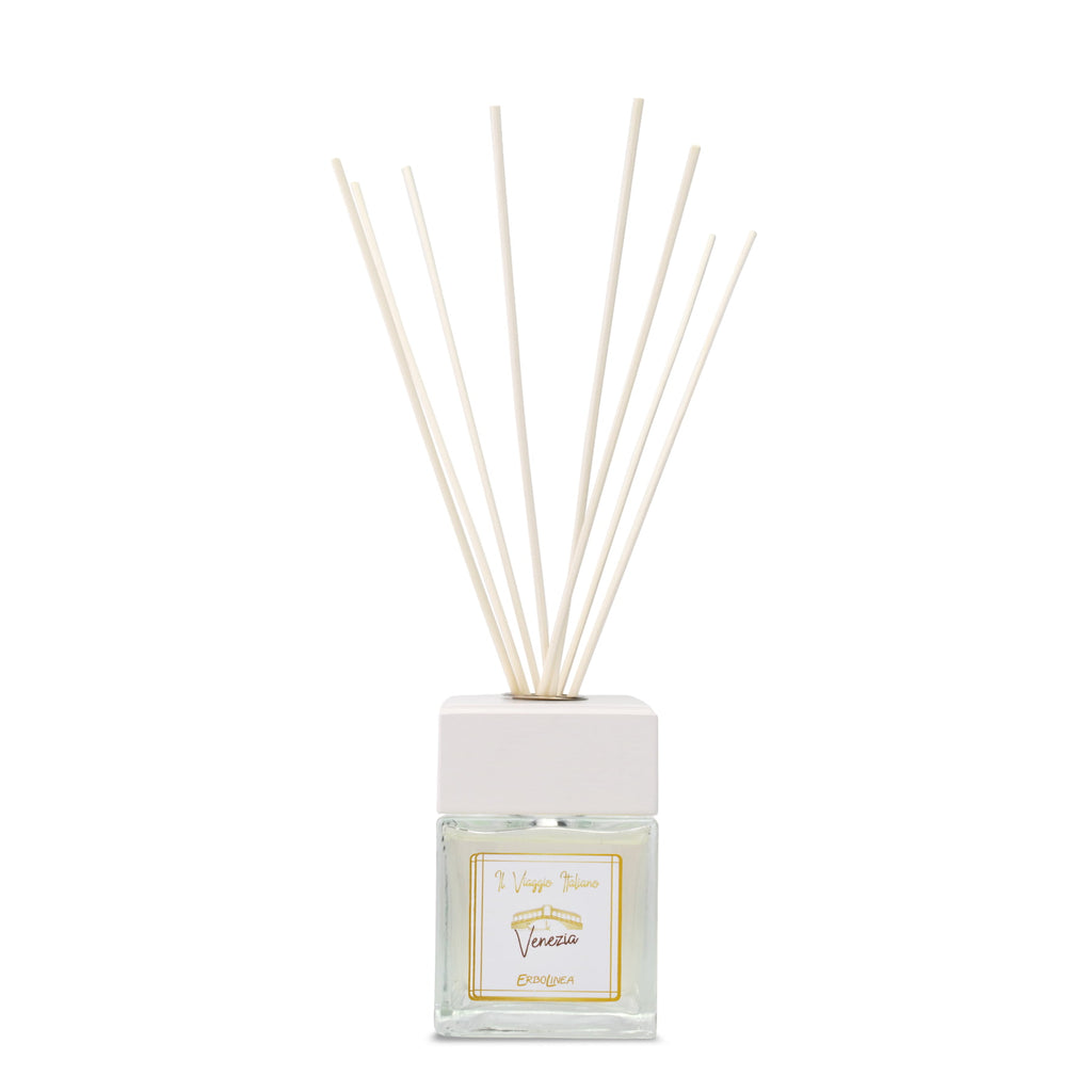 Difuzor Venezia cu bețișoare — parfum de cameră din colecția Il Viaggio, fabricat în Italia — Toya